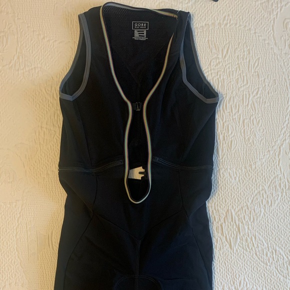 Power 2.0 Thermo Cycling Lady Bibtights Gore Bike Wear M Black Rainbow trim - Picture 2 of 7